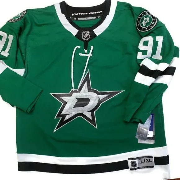 Official Dallas Stars Youth Size L/XL Tyler Seguin NHL Victory Green Home Jersey - Picture 1 of 9